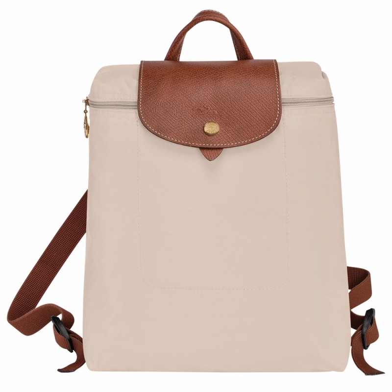 Tan Longchamp Le Pliage Original M Women's Backpack